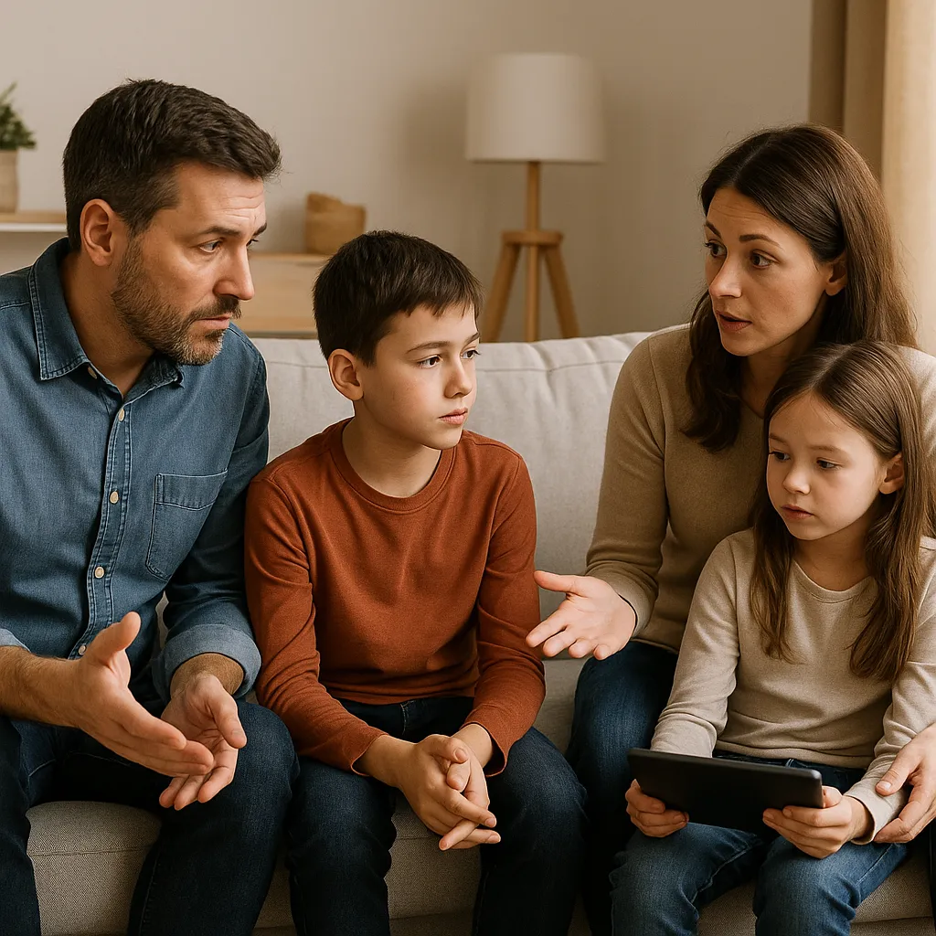 Ensinando filhos sem tela conversa familiar