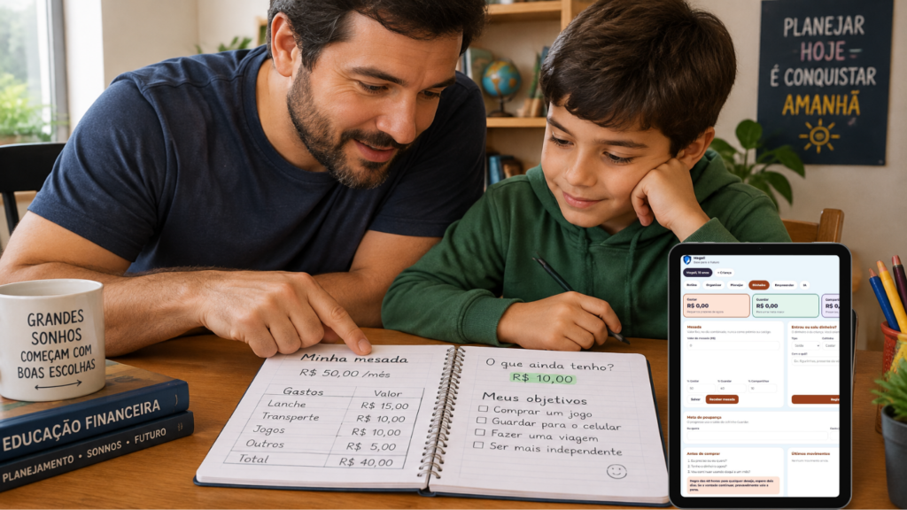 aplicativo mesada infantil planejamento financeiro infantil pais ensinando